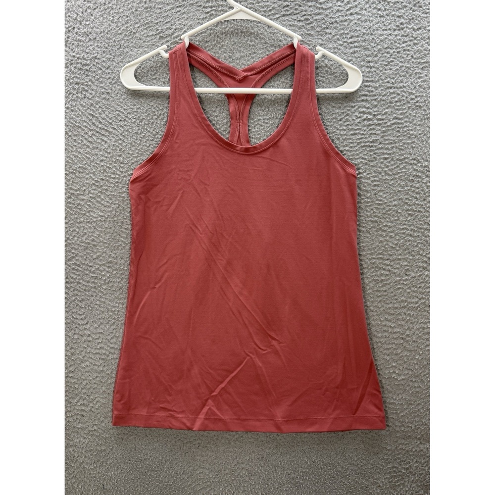 Lululemon Top Womens 4 Pink Cool Racerback II‎ Tank Yoga Jogging Gym Sports